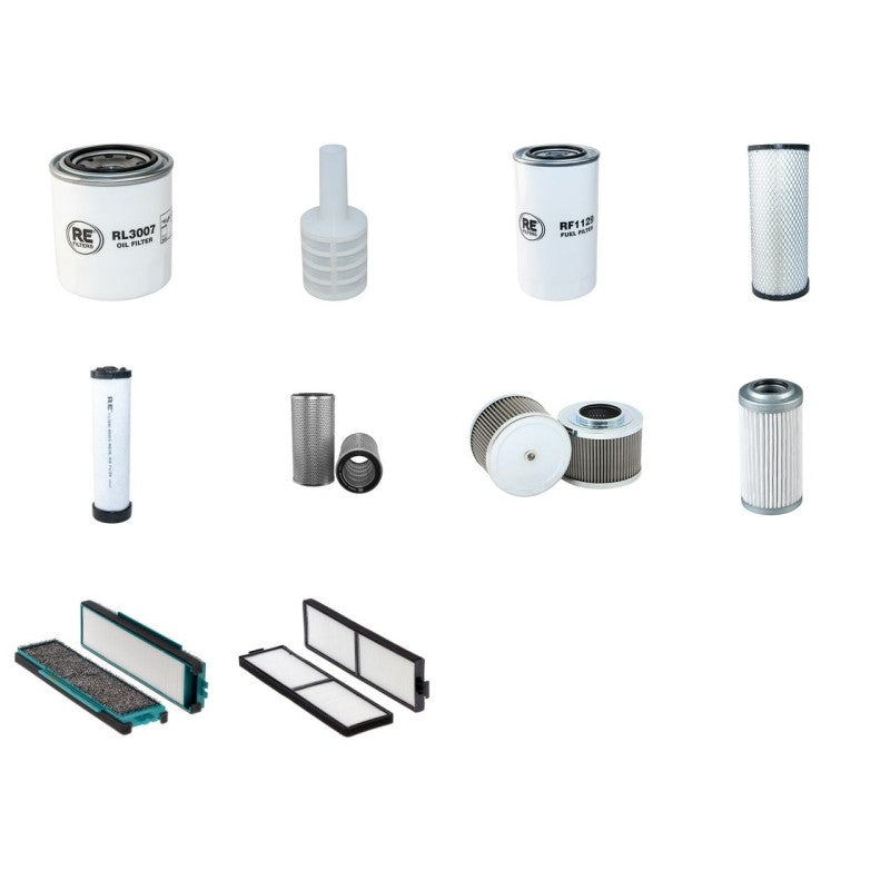 Volvo ECR58 Filter Service Kit with Volvo D3.1 engine YR 2005-