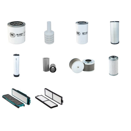 Volvo ECR58 Filter Service Kit with Volvo D3.1 engine YR 2005-