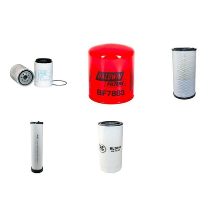 Volvo EW160B Filter Service Kit Air Oil Fuel Filters with Volvo D6D EJE2 engine Serial No 8731099-