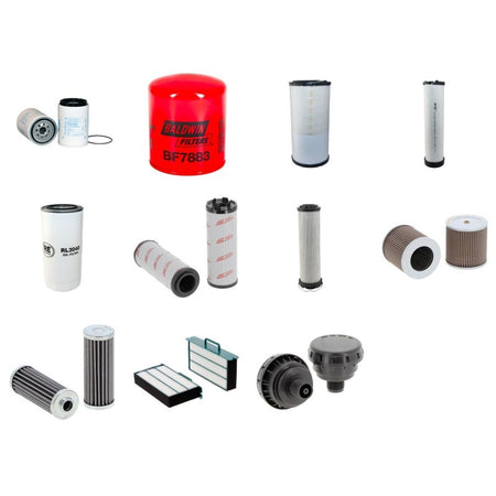 Volvo EW160B Filter Service Kit with Volvo D6D EJE2 engine Serial No 8731099-