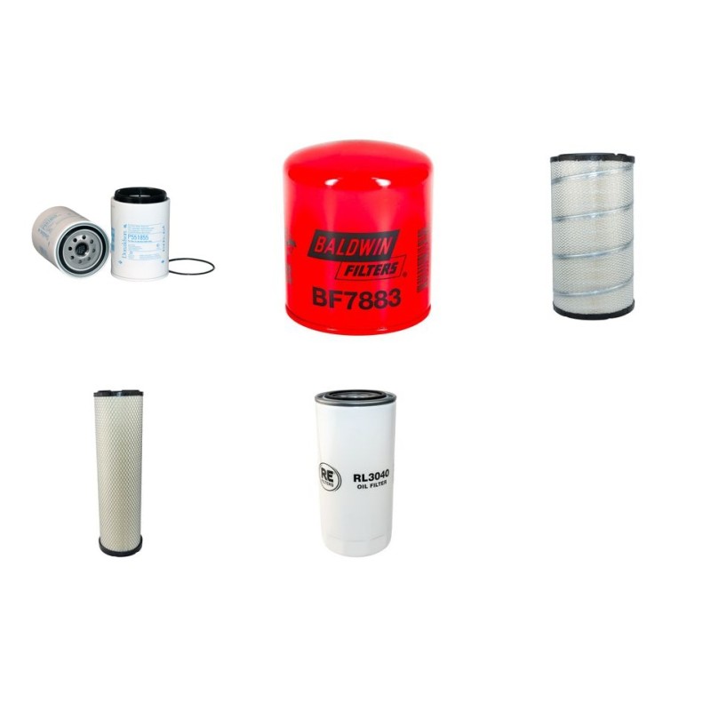 Volvo G710B Filter Service Kit Air Oil Fuel Filters with Volvo engine