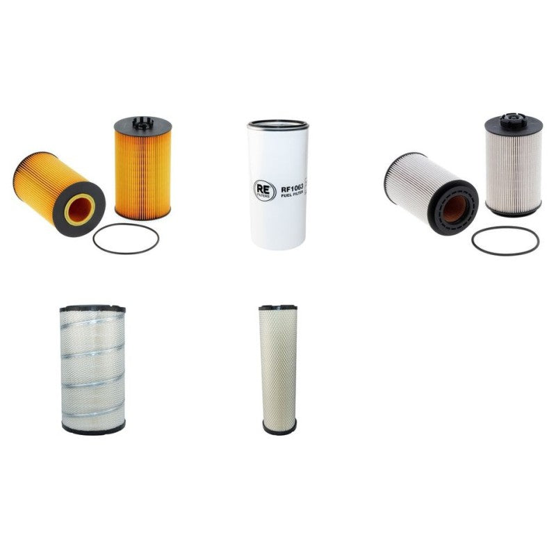 Volvo L 120H Engine Filter Kit with Volvo D8J I Kw 203 I Hp 276 engine 2014-2018