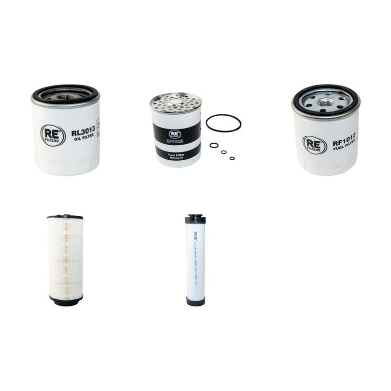 Volvo L25BFilter Service Kit Air Oil Fuel Filters with Volvo D3D-CBE2 engine Serial No 17500001-