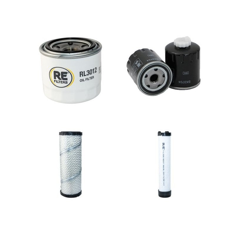 Wacker 1245 Filter Service Kit Air Oil Fuel Filters with Yanmar 3TNV82A Engine Year 2010-