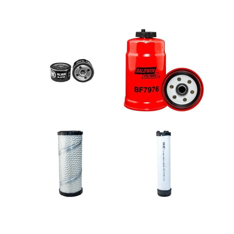Wacker RT82SC2 Filter Service Kit Air Oil Fuel Filters with Kohler-Lombardino LDwith KDW1003 Engine Year 2011-