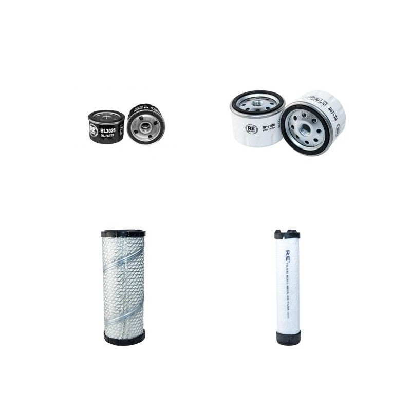 Wacker RT820CC Filter Service Kit Air Oil Fuel Filters with Lombardini LDW1003 Engine Year 2005-