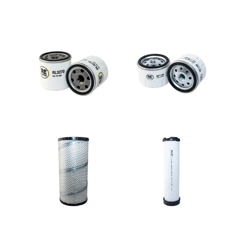 Wacker RT820EC Filter Service Kit Air Oil Fuel Filters with Lombardini 12L475-2 Engine