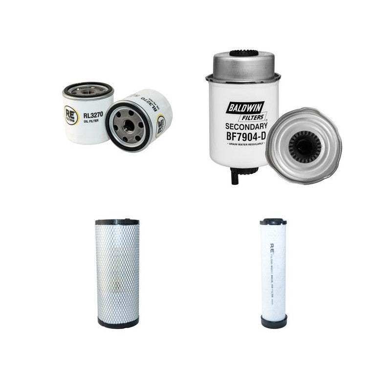 WEIDEMANN T5522 Filter Service Kit Air Oil Fuel Filters w/Perkins Eng.