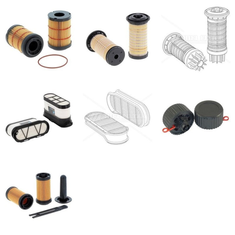 Weidemann T 7035 Filter Kit with Perkins 904J-E36TA engine 2021-