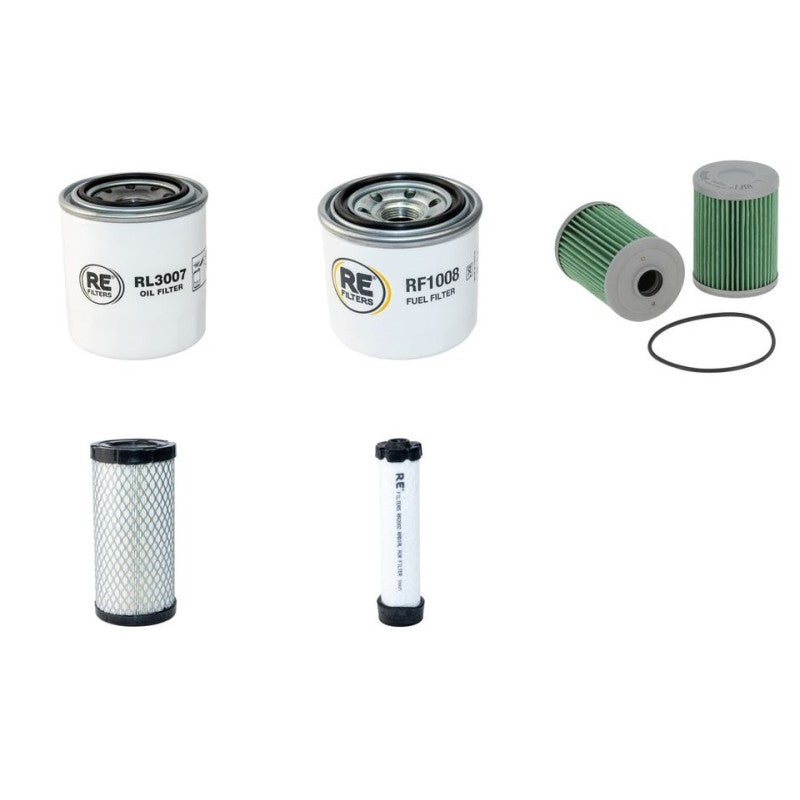 XCMG XE 27E Engine Filter Service Kit with Kubota D1105 Engine 2021-