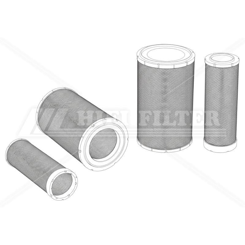 Xcmg XS 203 H Filter Kit with Sdec Power Shanghai SC8/D175.2G2B1 engine 2021-