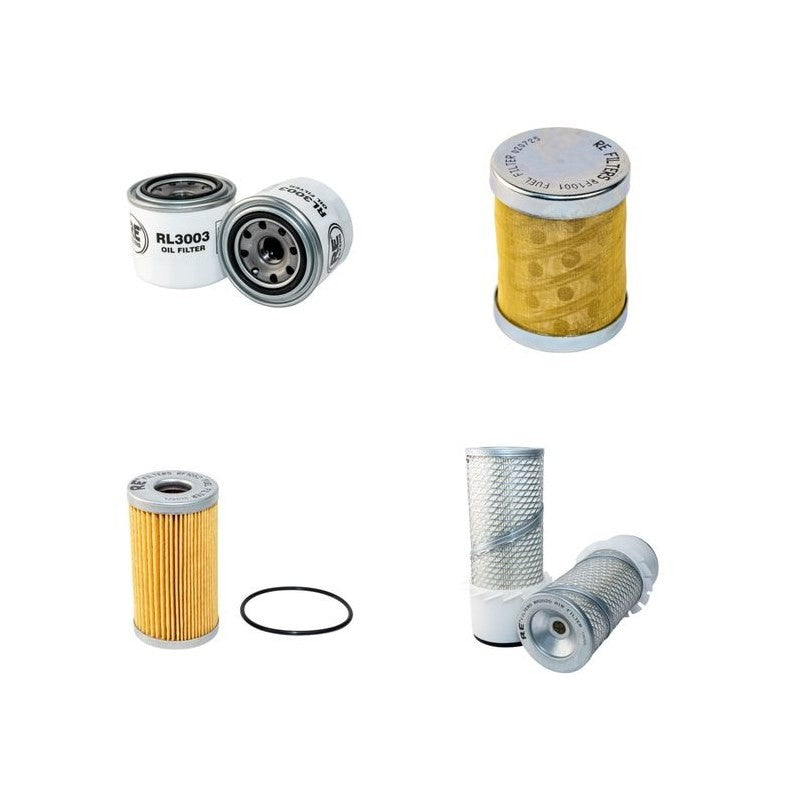 Yanmar B37V Filter Service Kit Air Oil Fuel Filters with Yanmar 3TNE88-B1A Engine