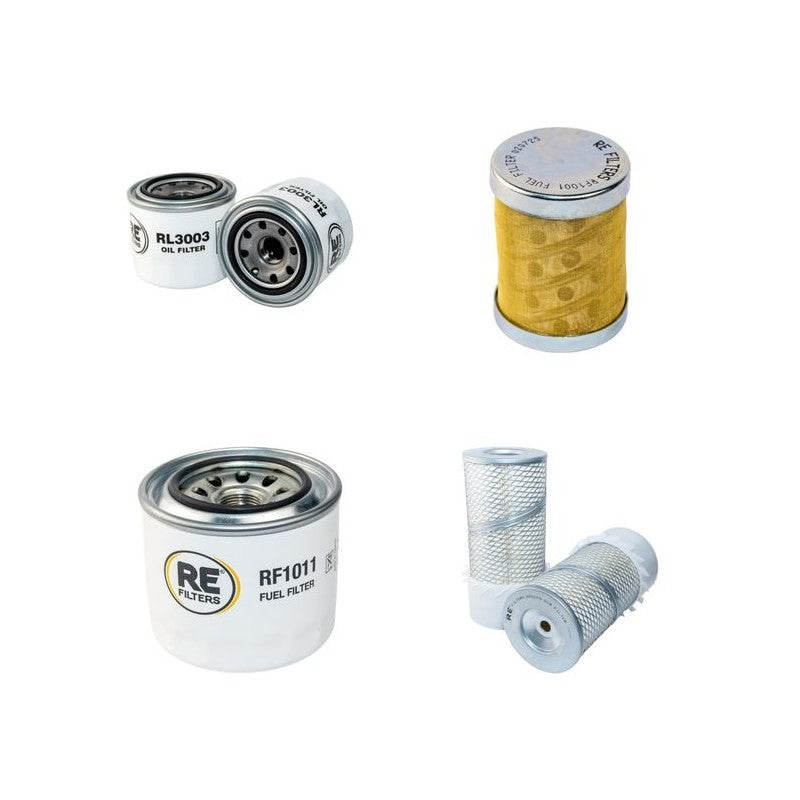 Yanmar B55WE Filter Service Kit Air Oil Fuel Filters with Yanmar 4TNE94DB-W Engine Year 2003-