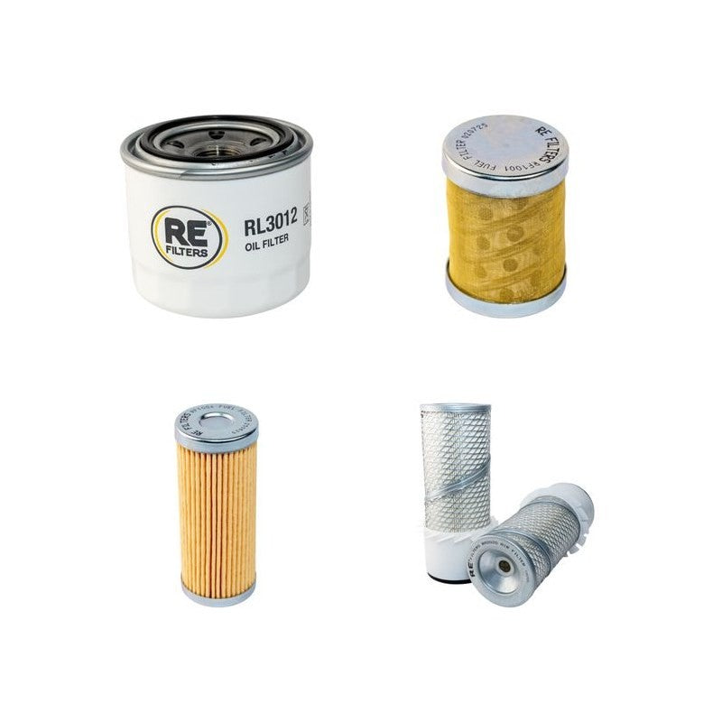 Yanmar B30VCR Filter Service Kit with Yanmar 3TNE68 Eng Air, Oil, Fuel Filters