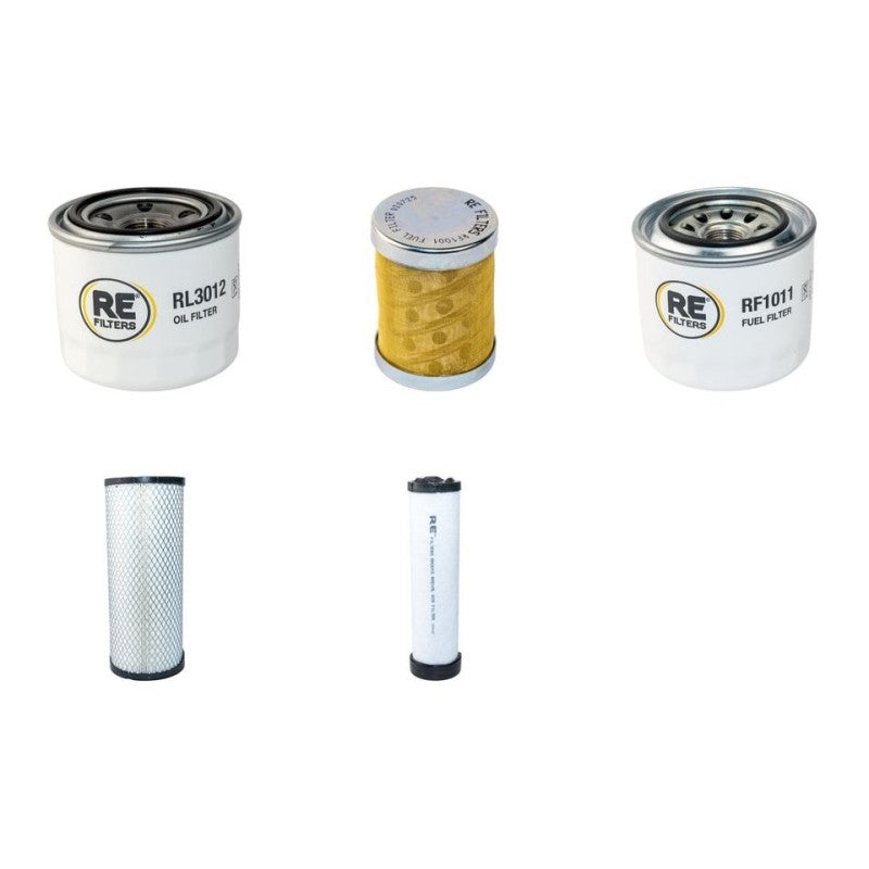 Yanmar B55 W1 Excavator Filter Service Kit Air, Oil, Fuel