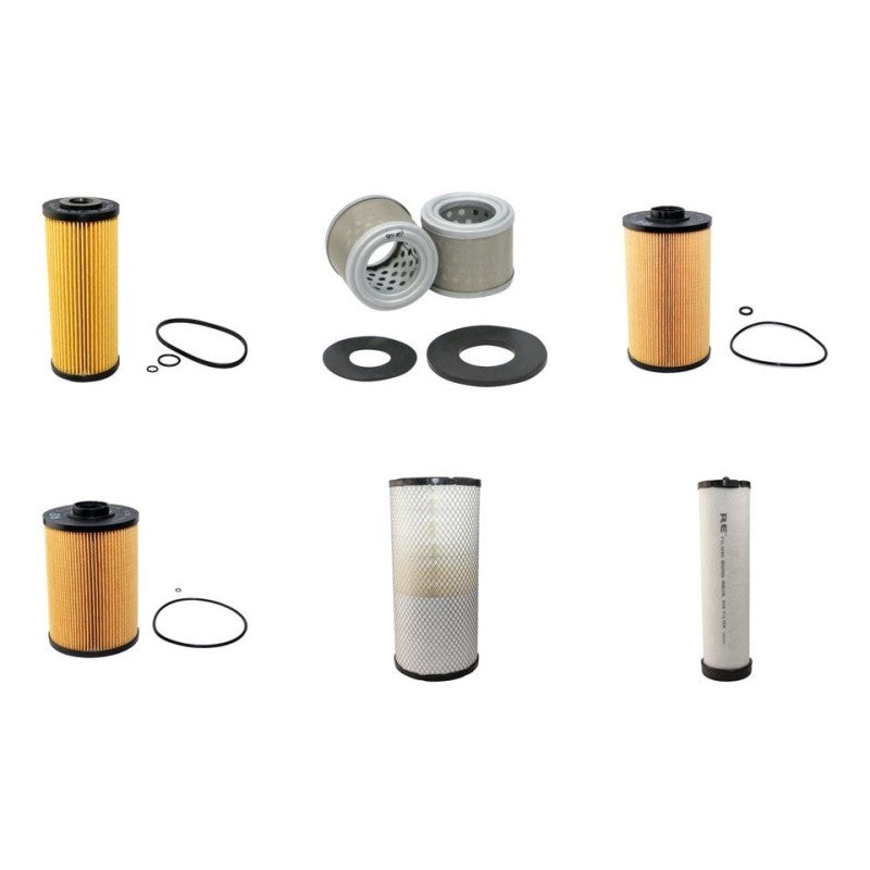 Yanmar C50R-3C Filter Service Kit Air Oil Fuel Filters with ISUZU 4JJ1-XYBB-01 Engine Year 2012-