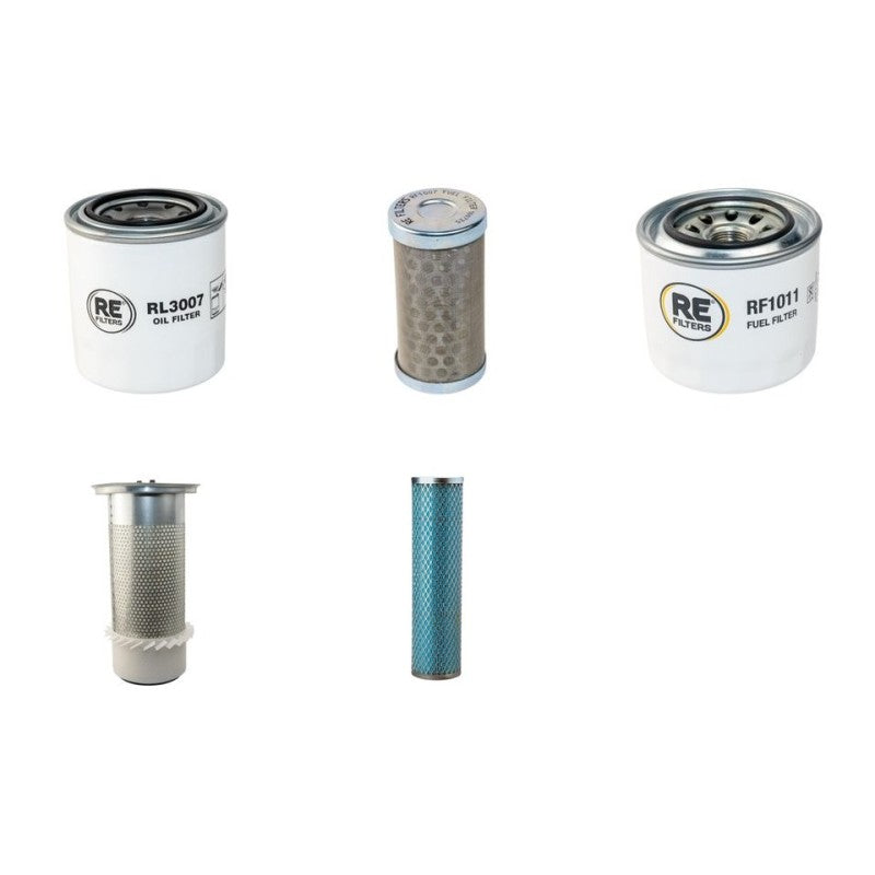 Yanmar C50R Filter Service Kit Air Oil Fuel Filters with Yanmar Engine Serial No 10875-