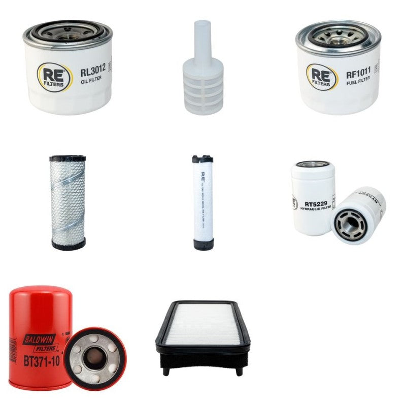 Yanmar EF235-H Filter Service Kit with Yanmar 3Tnv88 Engine