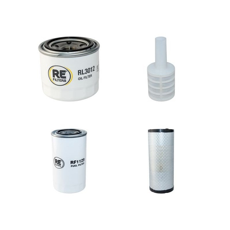 Yanmar SV100 VCR Filter Service Kit Air Oil Fuel Filters with Yanmar 4TNV98T-5 Engine Year 2005-