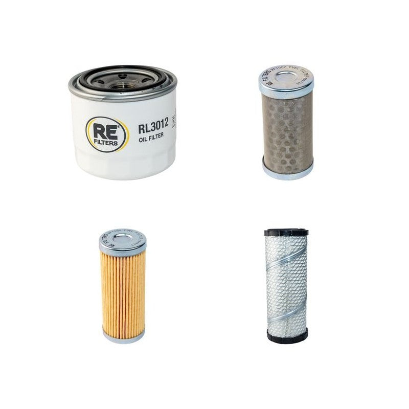 Yanmar VIO35 Filter Service Kit Air Oil Fuel Filters with Yanmar 3TNE Engine Serial No DE41A3800-