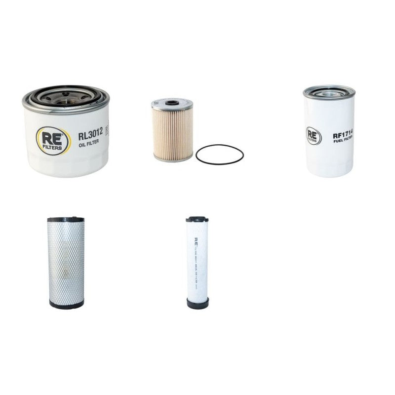 Yanmar VIO80-1A Filter Service Kit Air Oil Fuel Filters with Yanmar 4TNV98-WBV Engine Year 2014-